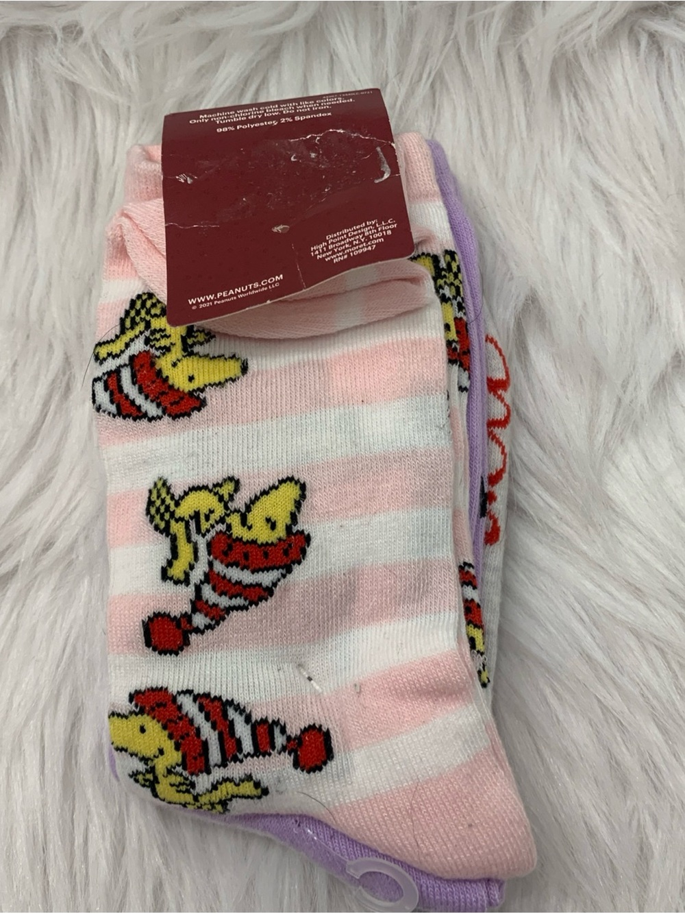 🧑‍🎄 Peanuts Snoopy Christmas Lights Mug & 3 Pr Socks Holiday Set Woodstock NWT - Picture 9 of 10